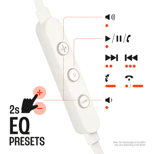JBL Tune 310C USB White 4