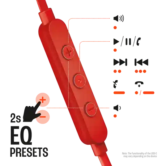 JBL Tune 310C USB Red 6